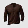 Caleb | Casual Cotton Henley T-Shirt - Valereo