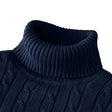 Caleb | Refined Cable Knit Turtleneck Sweater - Valereo