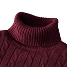 Caleb | Refined Cable Knit Turtleneck Sweater - Valereo