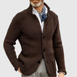 Caleb | Refined Knit Stand-Collar Cardigan - Valereo
