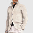 Caleb | Refined Knit Stand-Collar Cardigan - Valereo