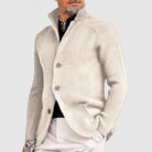 Caleb | Refined Knit Stand-Collar Cardigan - Valereo