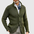 Caleb | Refined Knit Stand-Collar Cardigan - Valereo