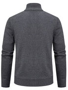 Caleb | Refined Plaid Knit Cardigan - Valereo