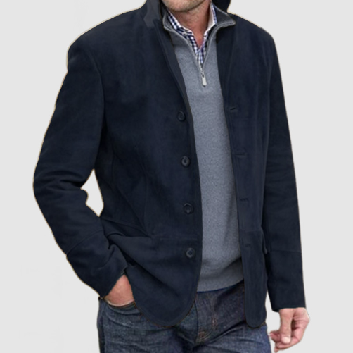 Caleb | Refined Suede Blazer Jacket - Valereo