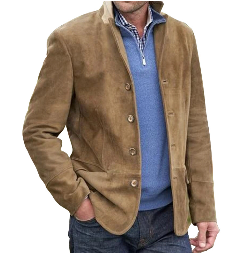 Caleb | Refined Suede Blazer Jacket - Valereo