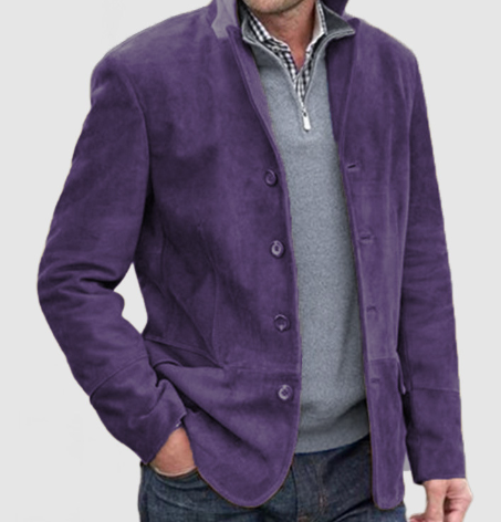 Caleb | Refined Suede Blazer Jacket - Valereo