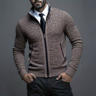 Caleb | Refined Zip Knit Cardigan - Valereo