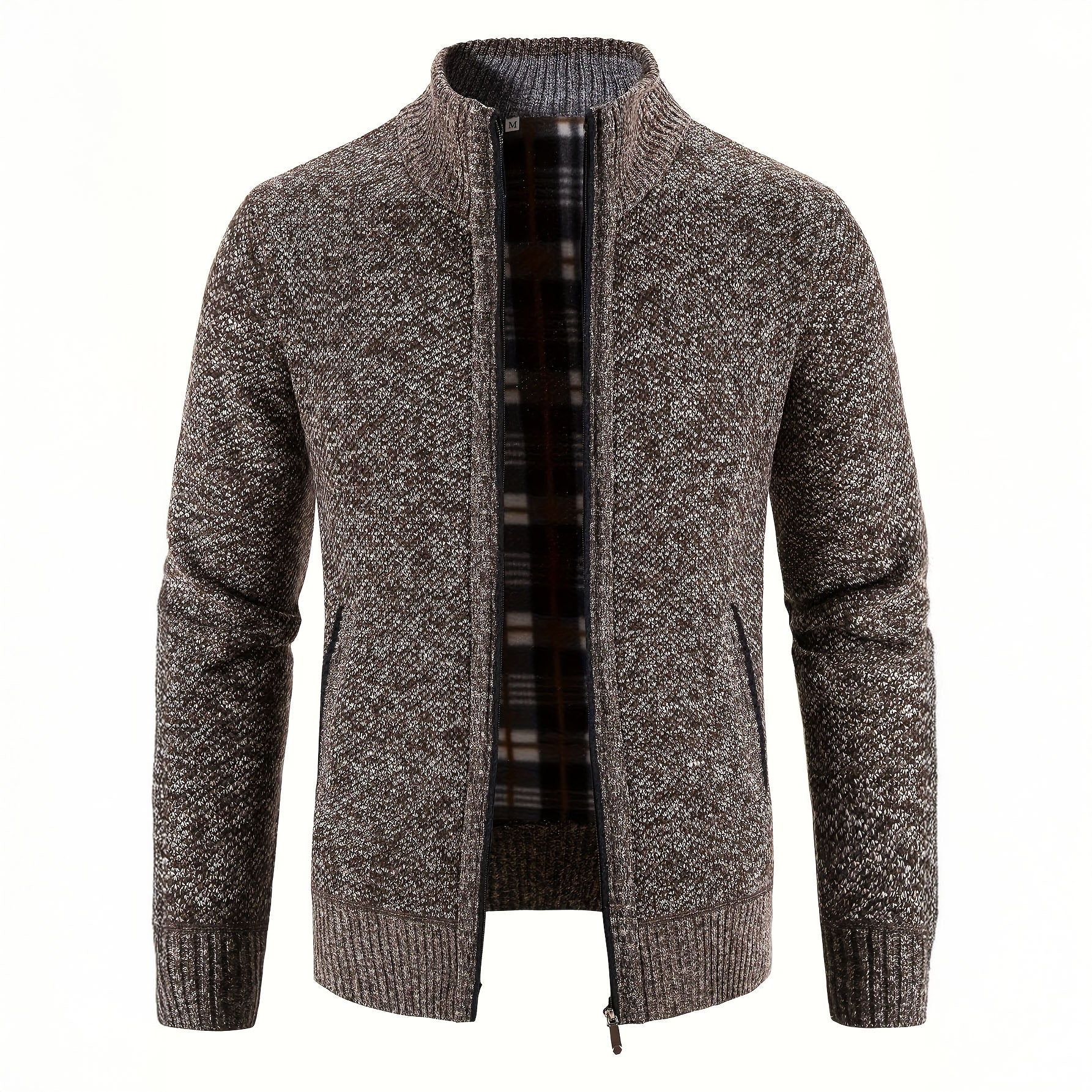 Caleb | Refined Zip Knit Cardigan - Valereo