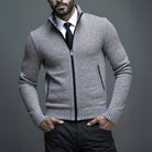 Caleb | Refined Zip Knit Cardigan - Valereo