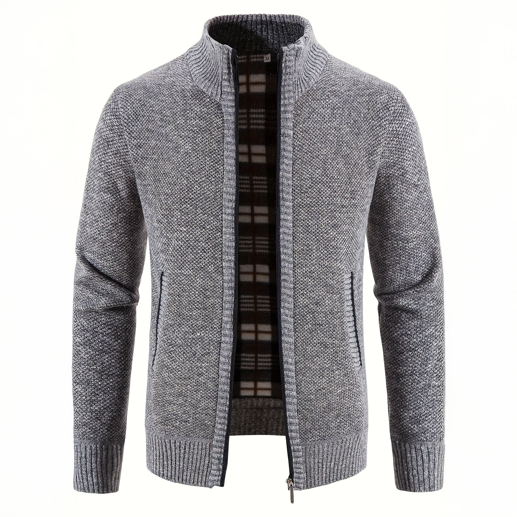 Caleb | Refined Zip Knit Cardigan - Valereo