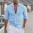 Caleb | Relaxed Linen Button-Up Shirt - Valereo