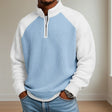 Douglas | Casual Waffle Quarter-Zip Sweater