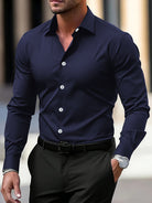 Cole | Elegant Tailored Button-Up Shirt - Valereo