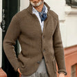 Cole | Refined Waffle Knit Cardigan - Valereo