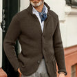 Cole | Refined Waffle Knit Cardigan - Valereo