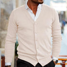 Cole | Stylish V-Neck Knit Cardigan - Valereo