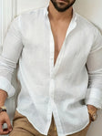 Daniel | Breathable Linen Button-Up Shirt - Valereo