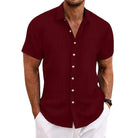 Daniel | Breathable Textured Button-Up Shirt - Valereo