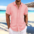 Daniel | Breathable Textured Button-Up Shirt - Valereo