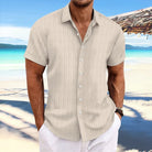 Daniel | Breathable Textured Button-Up Shirt - Valereo