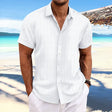 Daniel | Breathable Textured Button-Up Shirt - Valereo