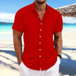 Daniel | Breathable Textured Button-Up Shirt - Valereo