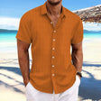 Daniel | Breathable Textured Button-Up Shirt - Valereo