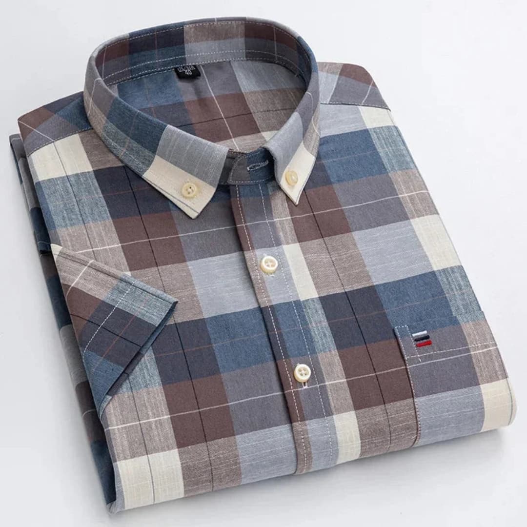 Daniel | Classic Plaid Button-Up Shirt - Valereo