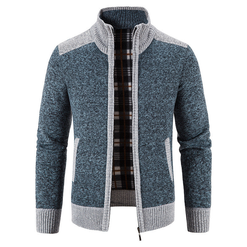 Daniel | Cozy Fleece-Lined Knit Cardigan - Valereo