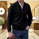 Daniel | Refined Quarter-Zip Cashmere Sweater - Valereo