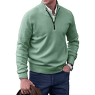 Daniel | Refined Quarter-Zip Cashmere Sweater - Valereo