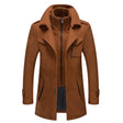 Daniel | Refined Wool Layered-Collar Peacoat Jacket - Valereo
