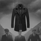 Daniel | Refined Wool Layered-Collar Peacoat Jacket - Valereo