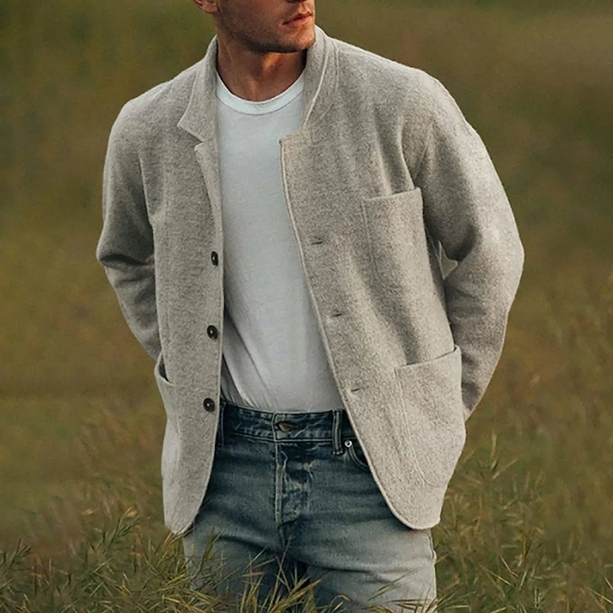 Daniel | Refined Wool Patch-Pocket Jacket - Valereo