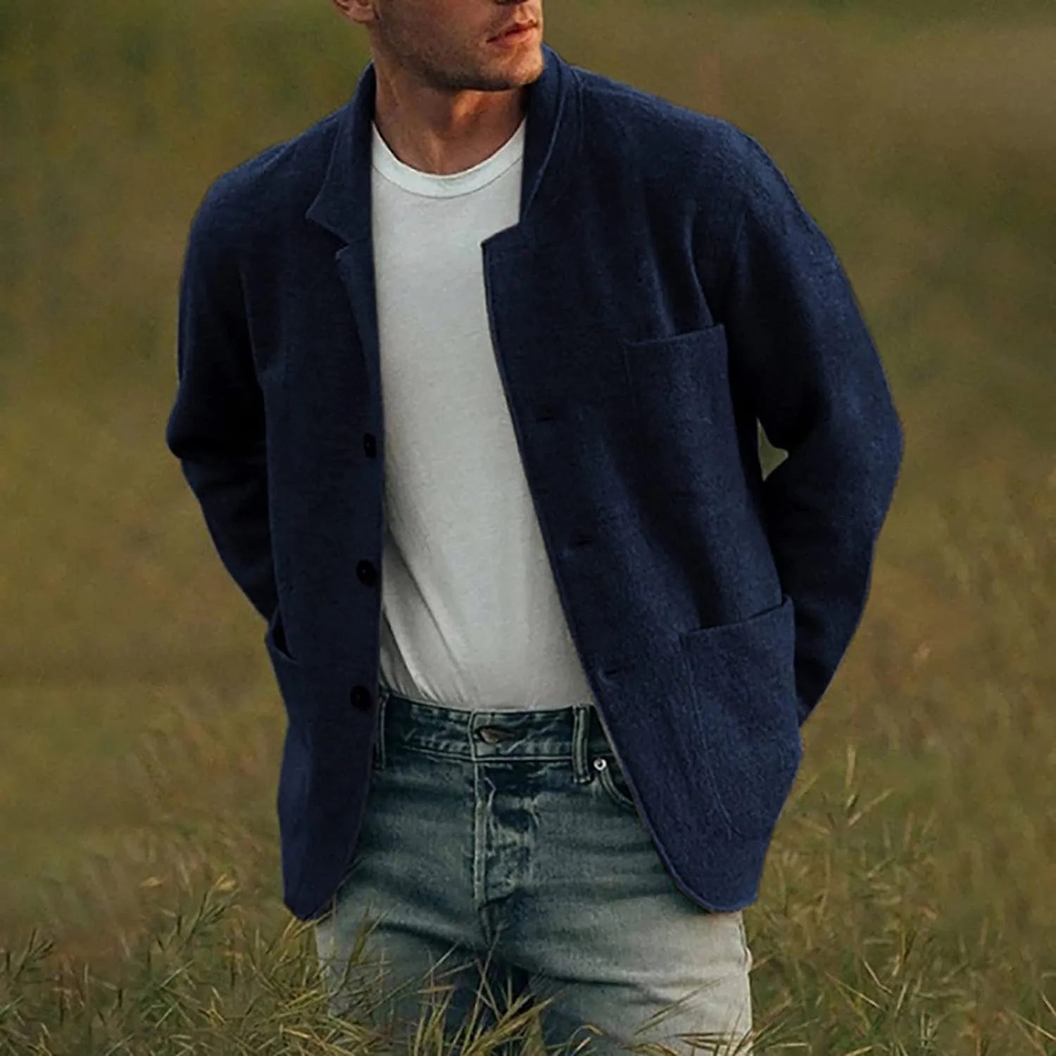 Daniel | Refined Wool Patch-Pocket Jacket - Valereo