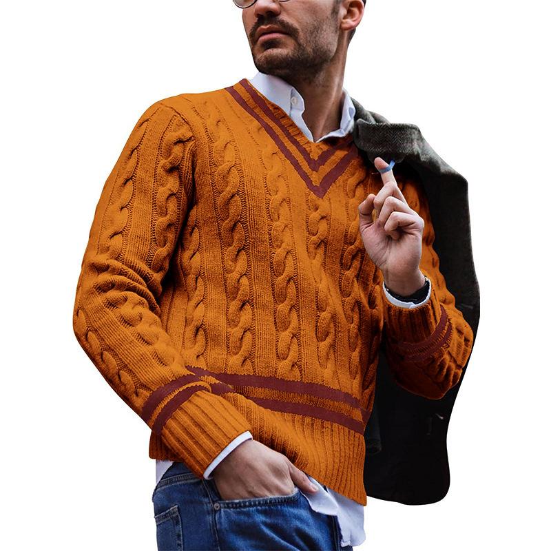 Daniel | Timeless Cable Knit V-Neck Sweater - Valereo