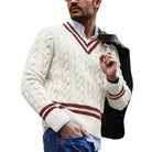 Daniel | Timeless Cable Knit V-Neck Sweater - Valereo