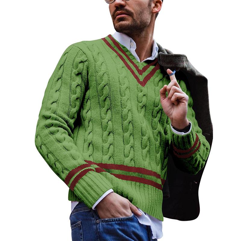 Daniel | Timeless Cable Knit V-Neck Sweater - Valereo