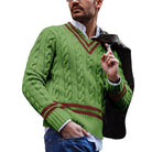 Daniel | Timeless Cable Knit V-Neck Sweater - Valereo