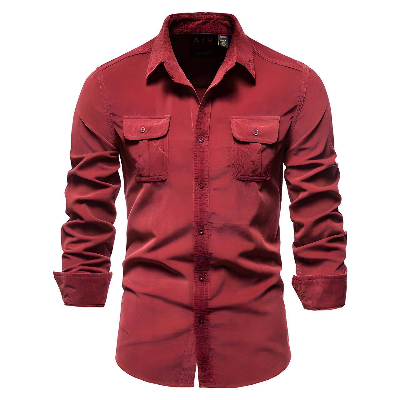 David | Casual Cotton Pocket Shirt - Valereo