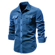 David | Casual Cotton Pocket Shirt - Valereo