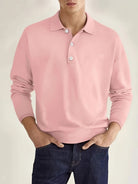 David | Classic Long Sleeve Polo Shirt - Valereo