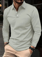 David | Classic Long Sleeve Polo Shirt - Valereo