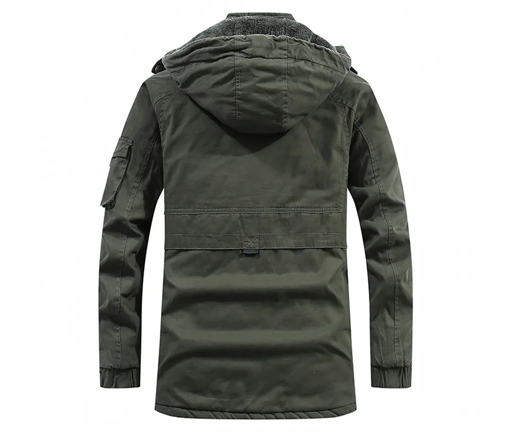 David | Cozy Fleece-Lined Hooded Parka Jacket - Valereo