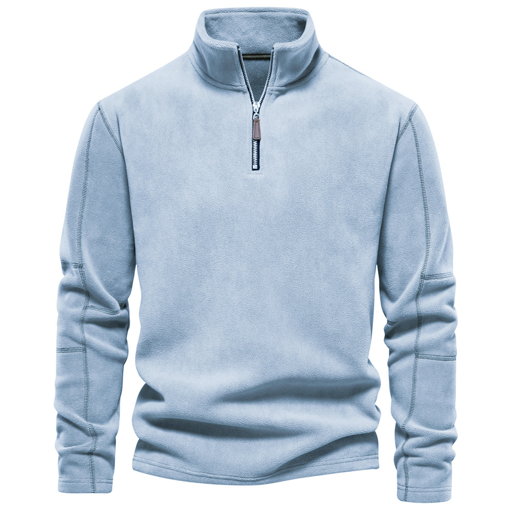 David | Cozy Fleece Quarter-Zip Sweater - Valereo
