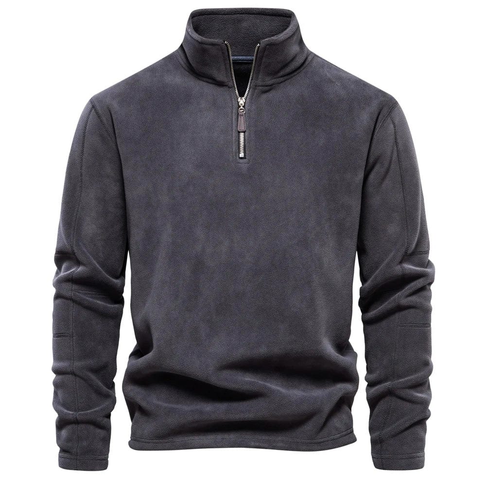 David | Cozy Fleece Quarter-Zip Sweater - Valereo