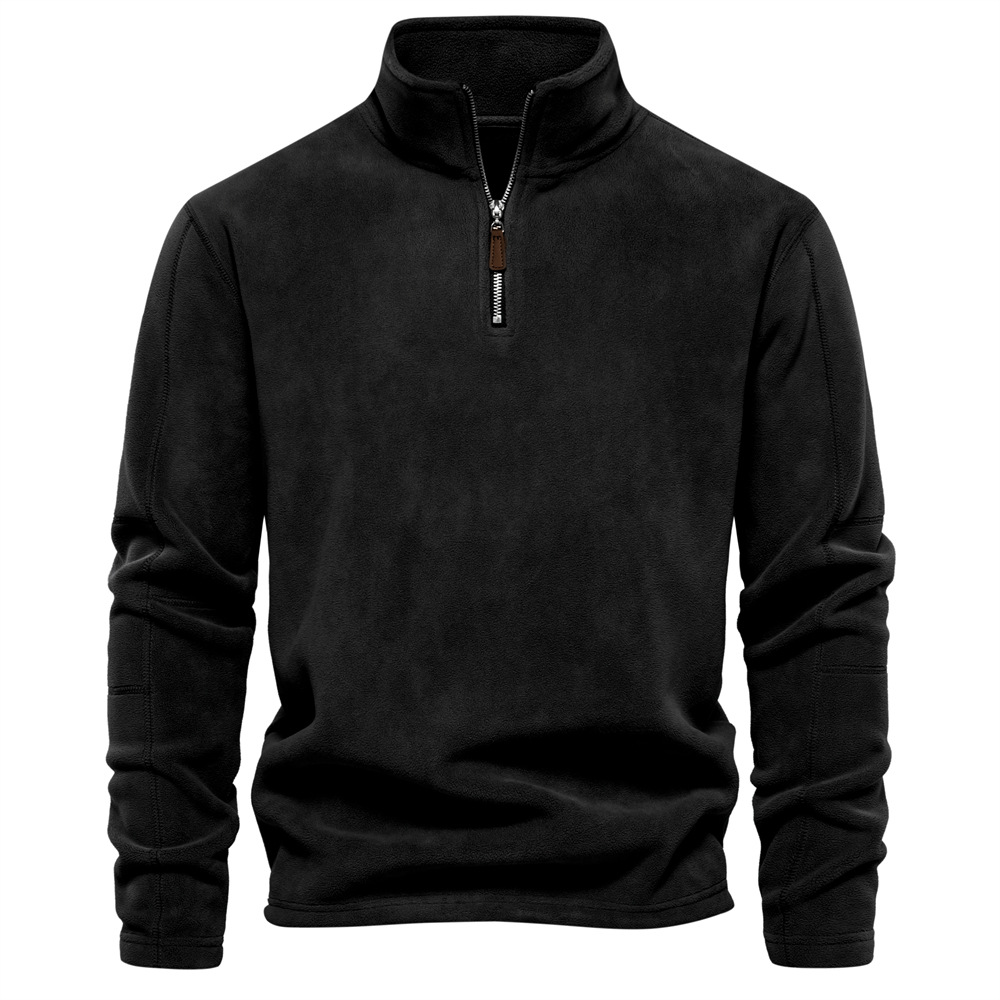 David | Cozy Fleece Quarter-Zip Sweater - Valereo