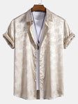 David | Luxury Satin Paisley Shirt - Valereo