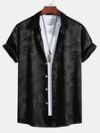 David | Luxury Satin Paisley Shirt - Valereo